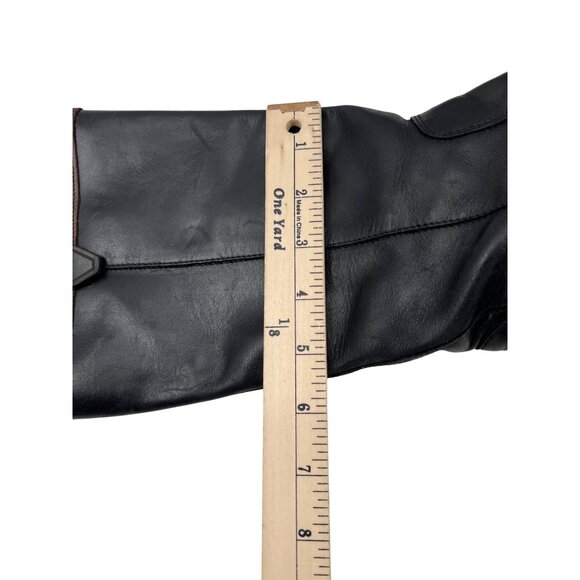 Frye Womens Black & Brown Leather Riding Boots Size 7 B With Side Zippers - Picture 5 of 9